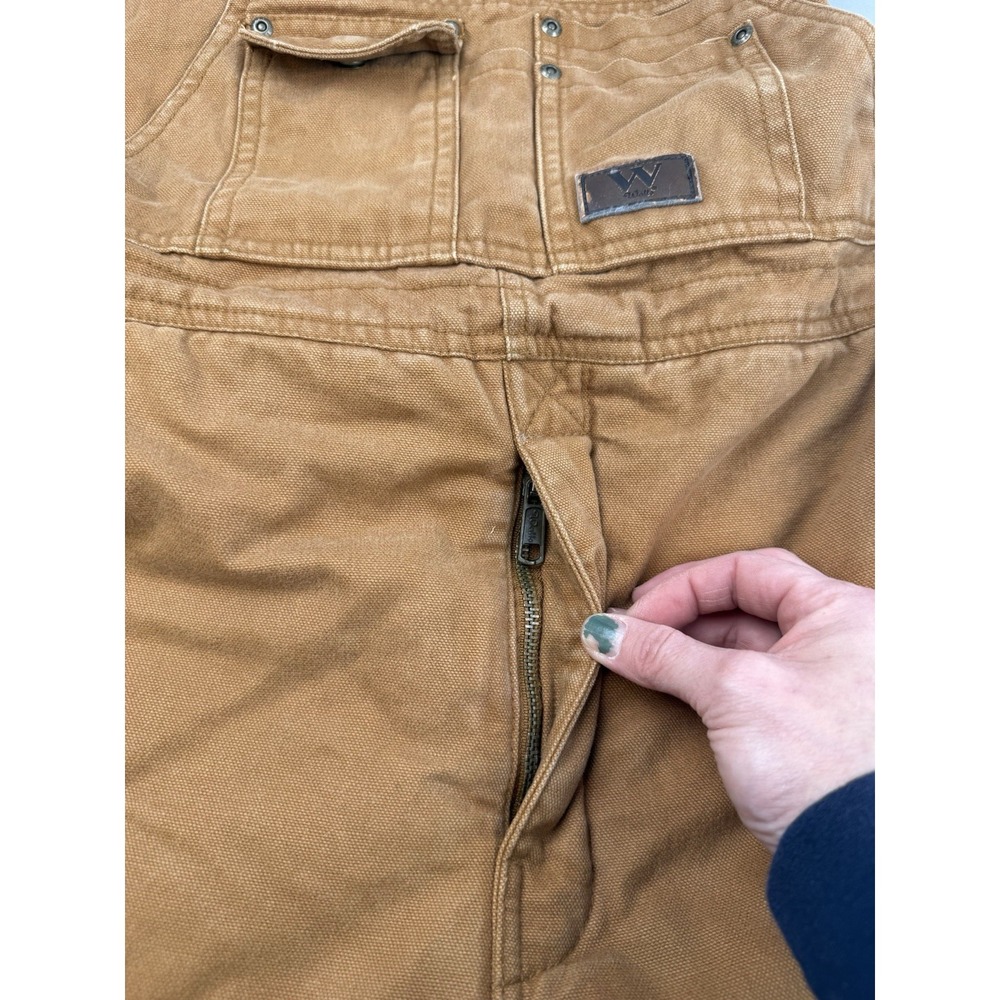 Workwear Insulated Duck Canvas Overalls Brown Medium Walls Zero-Zone - Picture 3 of 8